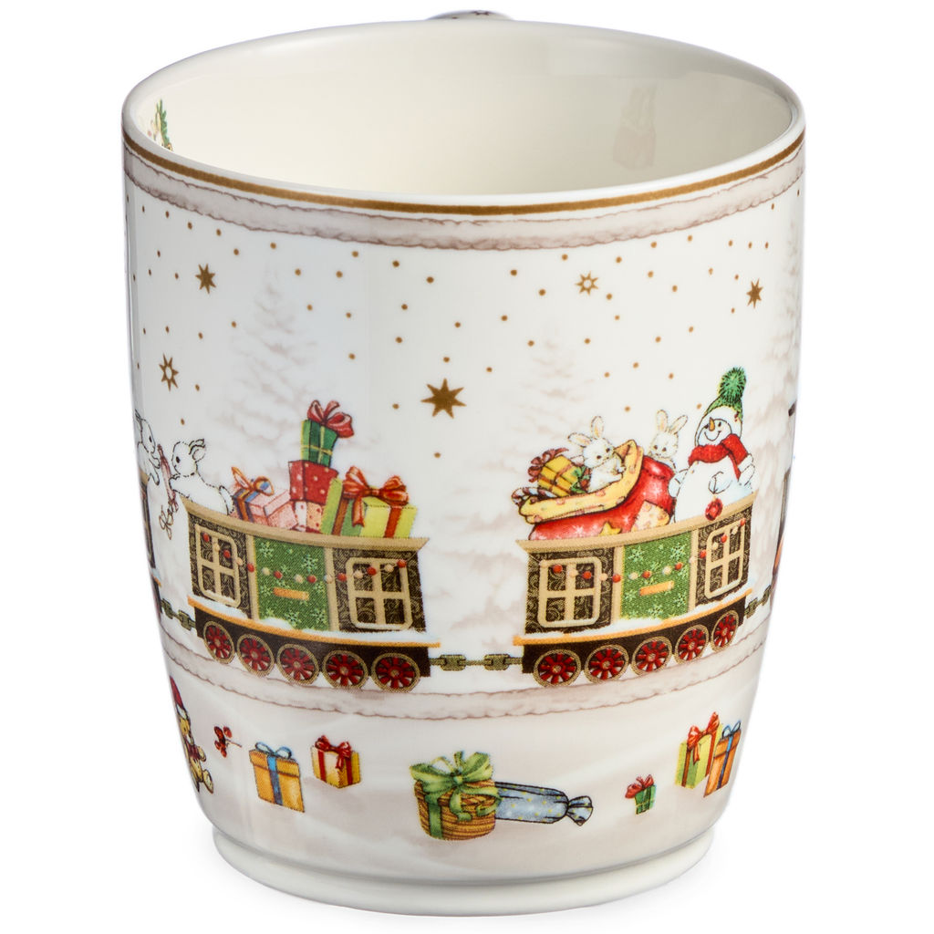 НАБОР ПОСУДЫ LEFARD C НОВЫМ ГОДОМ 3 ПР.: САЛАТНИК 800 МЛ, ТАРЕЛКА 19 СМ, КРУЖКА 400 МЛ (КОР=8НАБ.)  фото 4