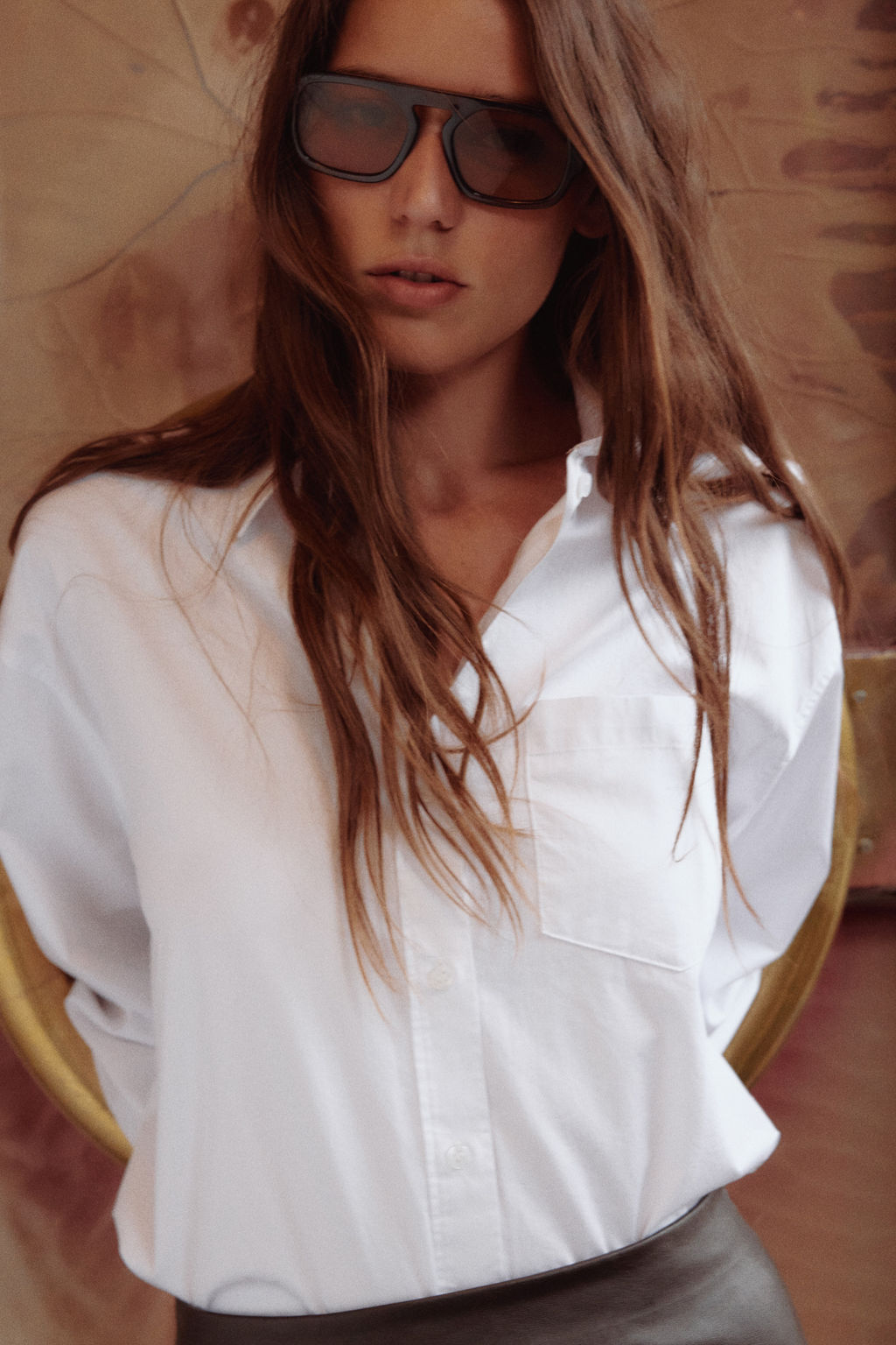 Camisa oversize en popelina de algod?n - H&m фото 5