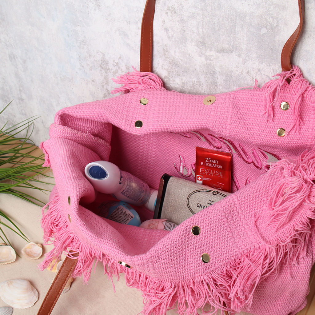 Сумка 36x50x14 / BLY-103 /уп 50/ розовая - ГалеонТрейд фото 9