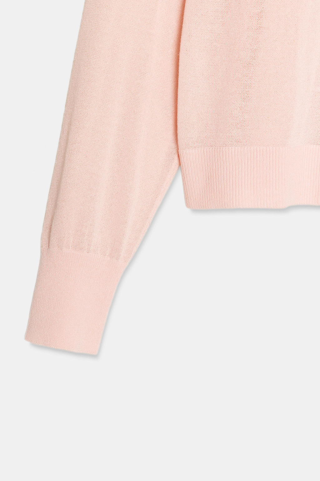 JERSEY PUNTO FINO ESCOTE PICO / Rosa pastel - Zara фото 8