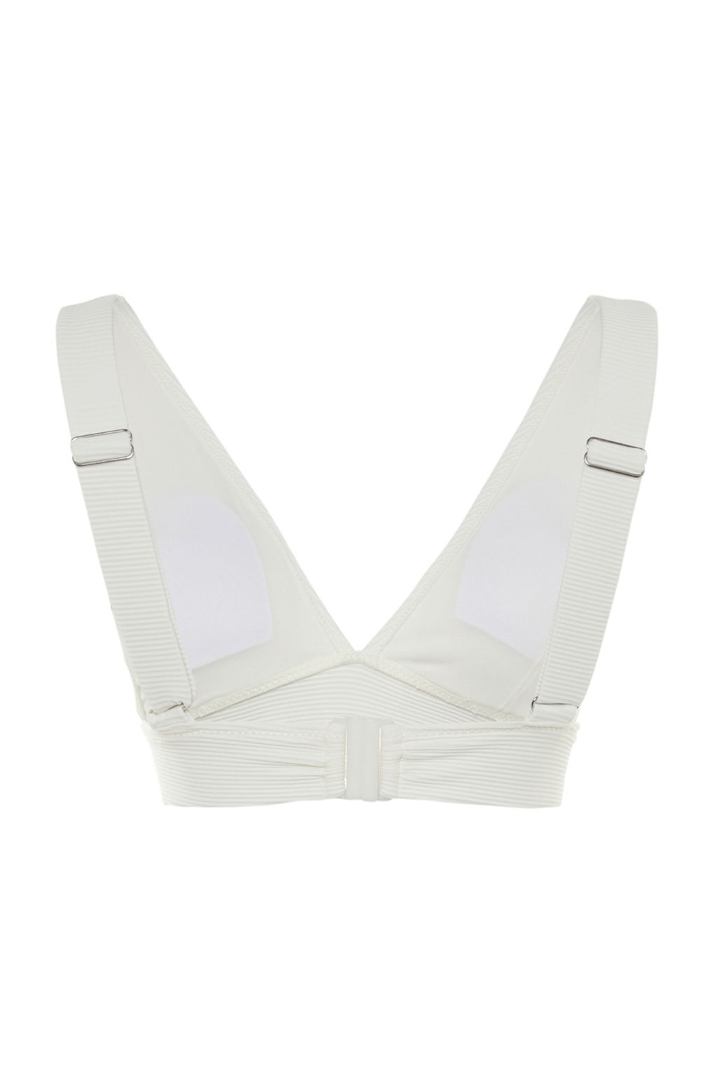 Ekru Ucgen Dokulu Core Bikini Ustu TBESS22BU0017
