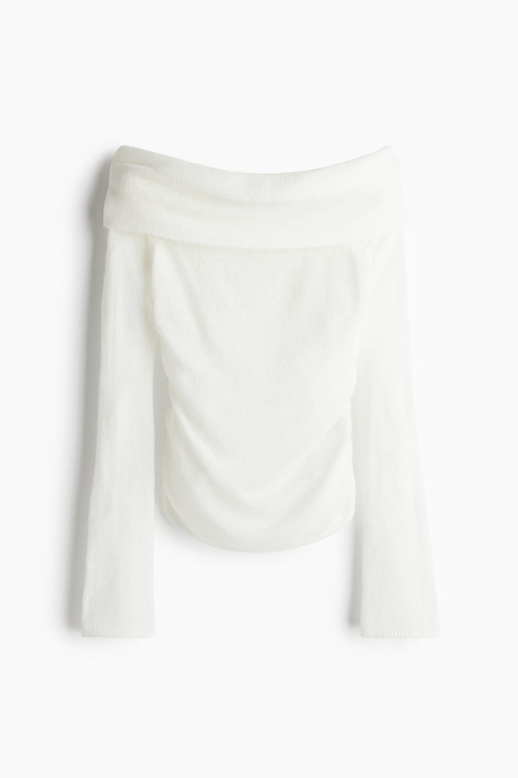 Jersey off-the-shoulder en punto transparente - H&m фото 4