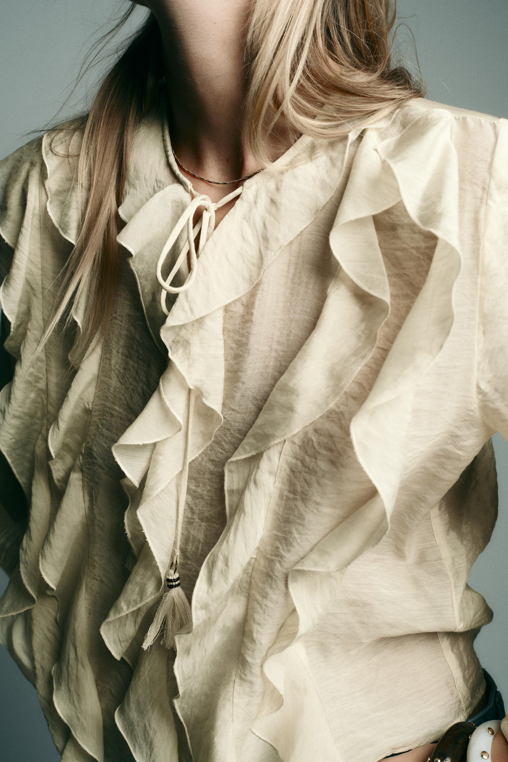 ROMANTIC RUFFLED BLOUSE