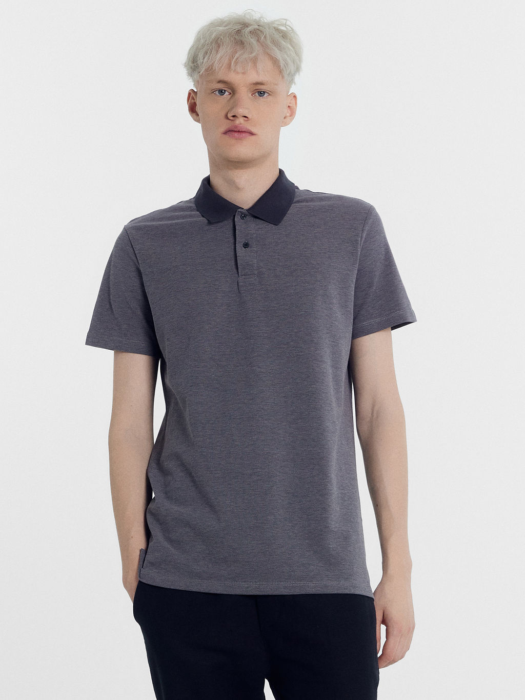 Джемпер мужской в сером цвете графит 111834 - Mark formelle фото 2