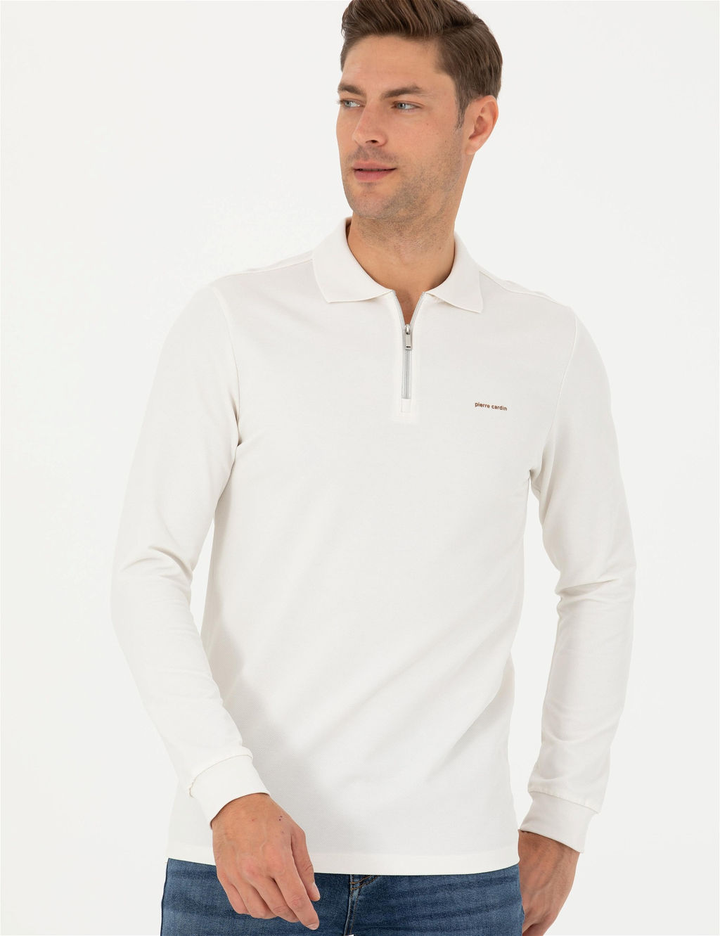 Ekru Regular Fit Sweatshirt - Pierre cardin фото 5
