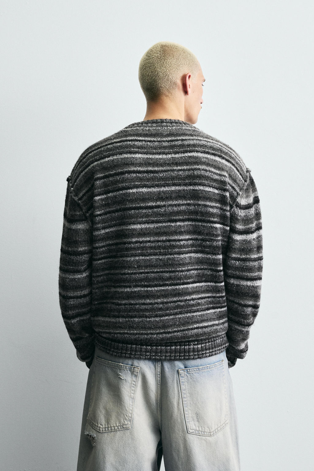 STRIPED JACQUARD CARDIGAN - Zara фото 3