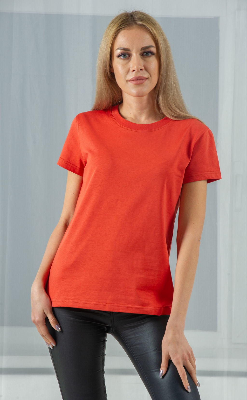 Футболка "Терракотовый рыже-красный"