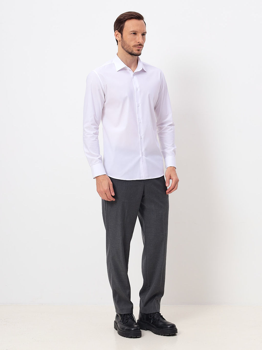 Сорочка мужская длинный рукав CASINO c100/156/WH/SZV STRETCH  фото 2