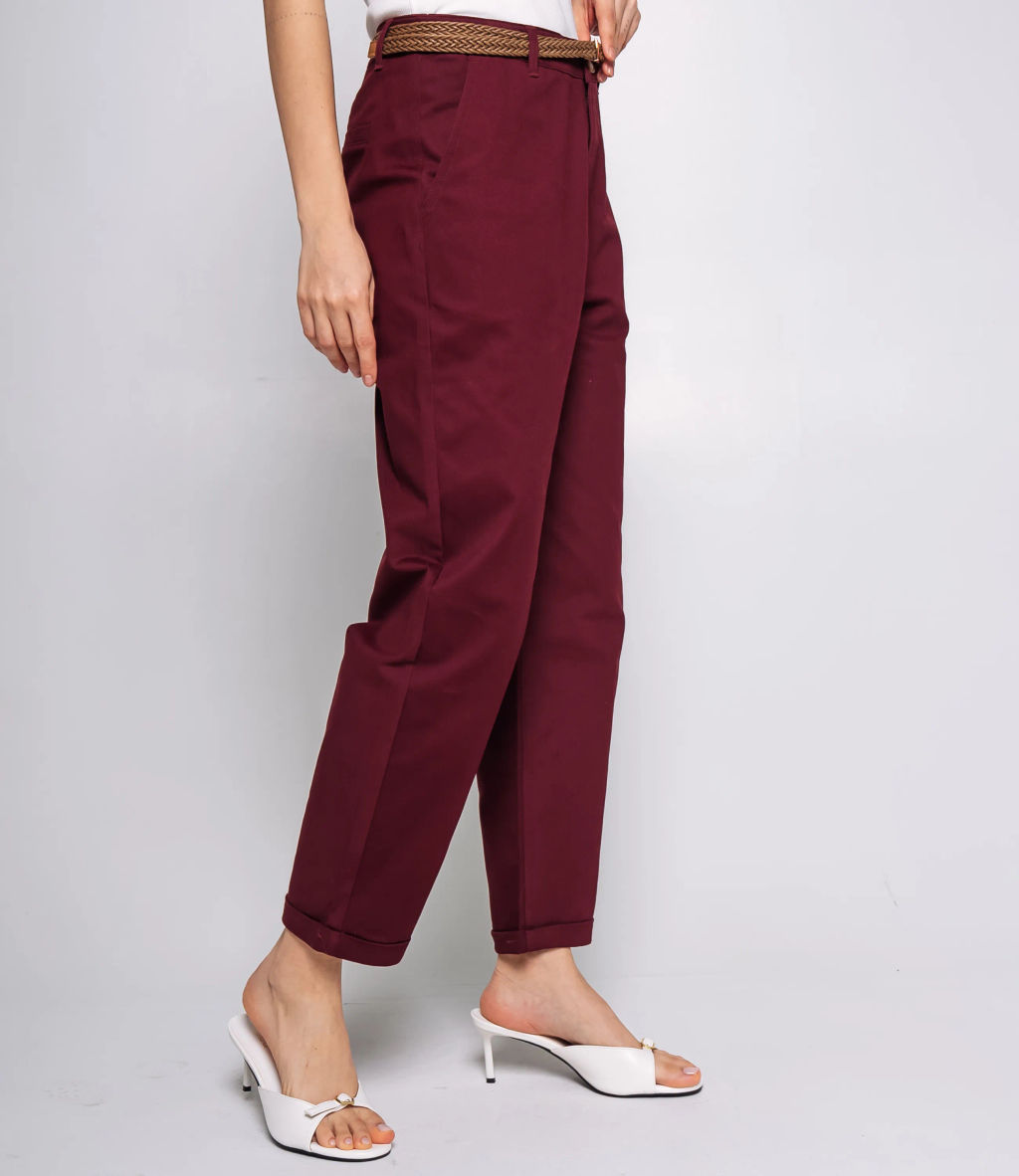 Брюки #ОКТ215001, бордовый