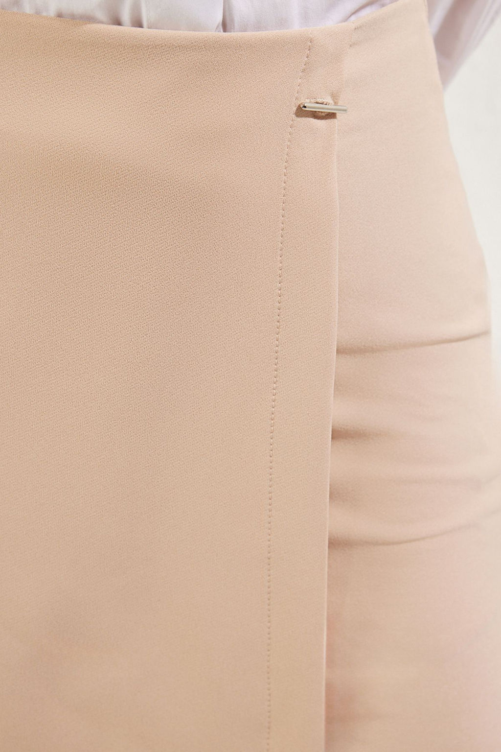 TRENDYOLMILLA Camel Kruvaze Kapama Mini Boy Dokuma Etek TWOAW25ET00070  фото 4