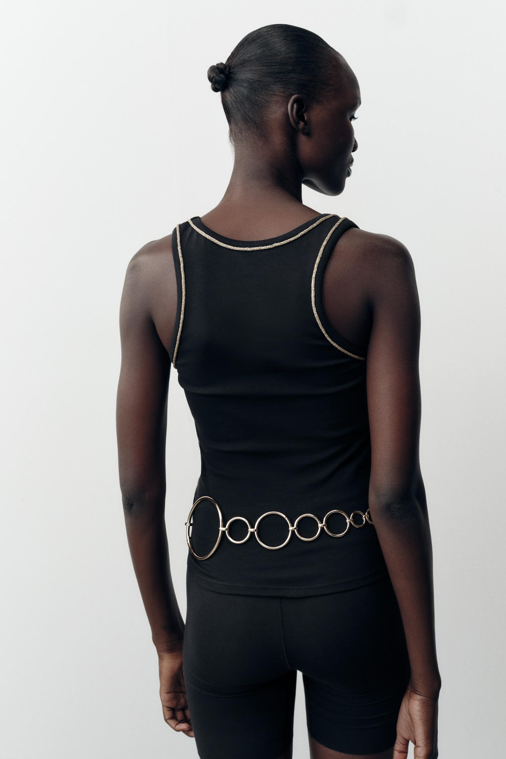METALLIC THREAD TRIM TOP - Zara фото 4