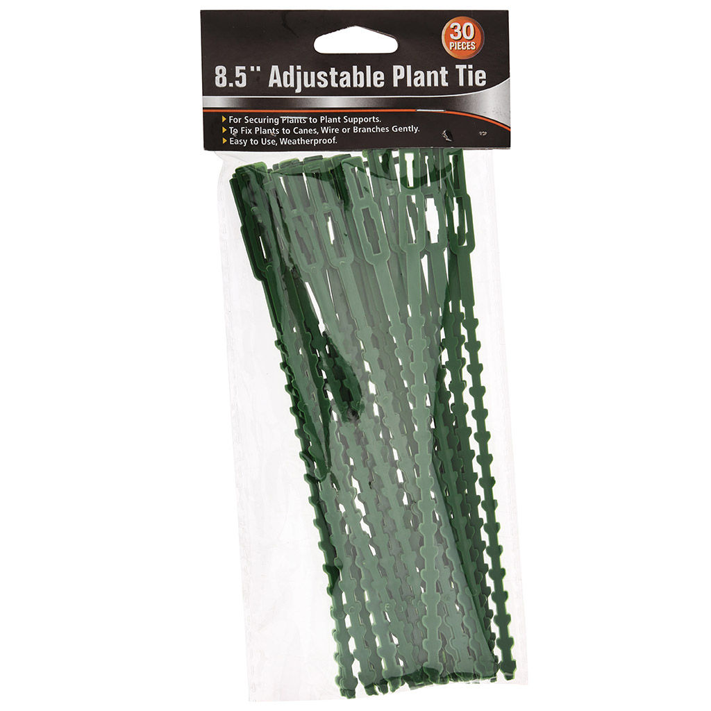 Хомут садовый, для подвязки растений 16,7см, 30 штук, пластмассовый, в п/эт упаковке на картоне (Китай) - Домашняя мода фото 2