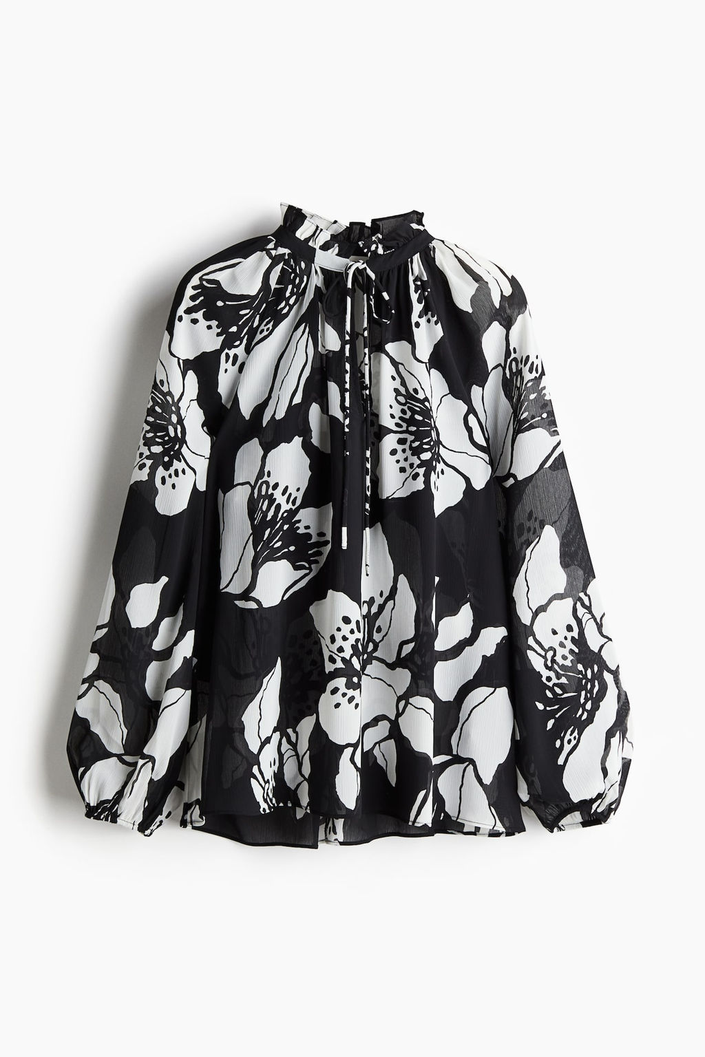 Blusa de gasa efecto arrugado - H&m фото 4
