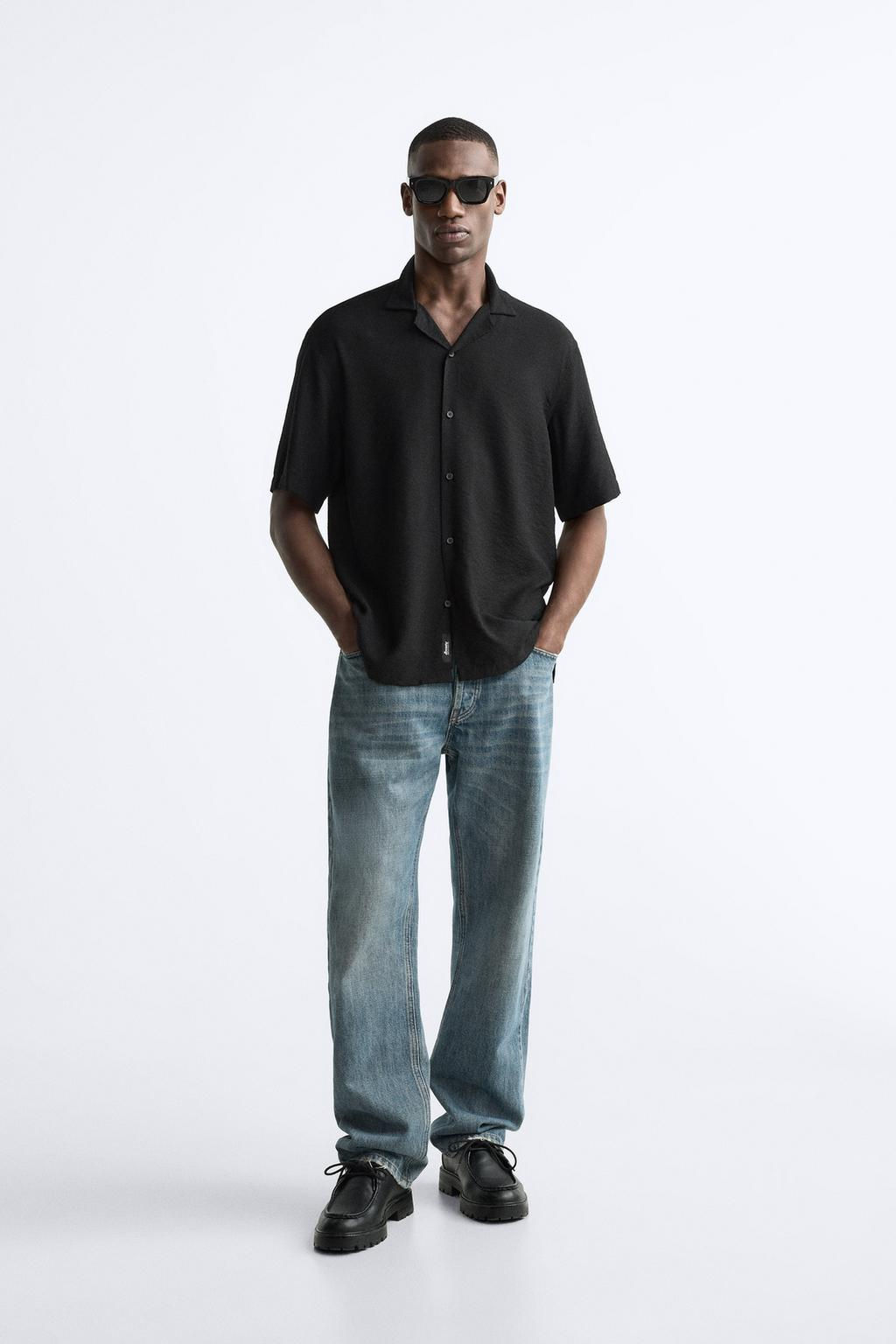 TEXTURED VISCOSE BLEND SHIRT - Zara фото 10