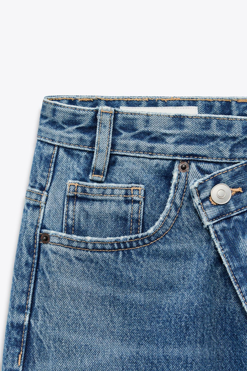 HIGH-WAIST WIDE-LEG TRF JEANS - Zara фото 43