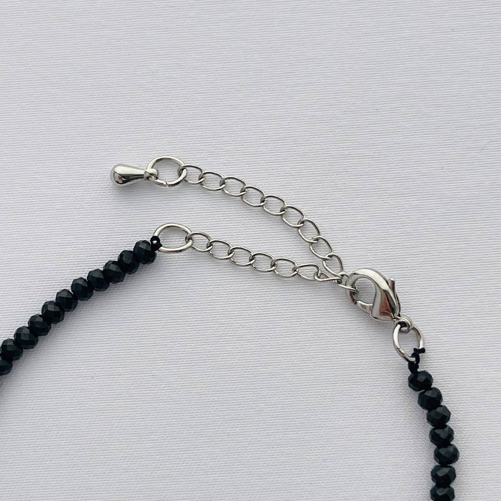 Браслет из Шпинели черной огранка