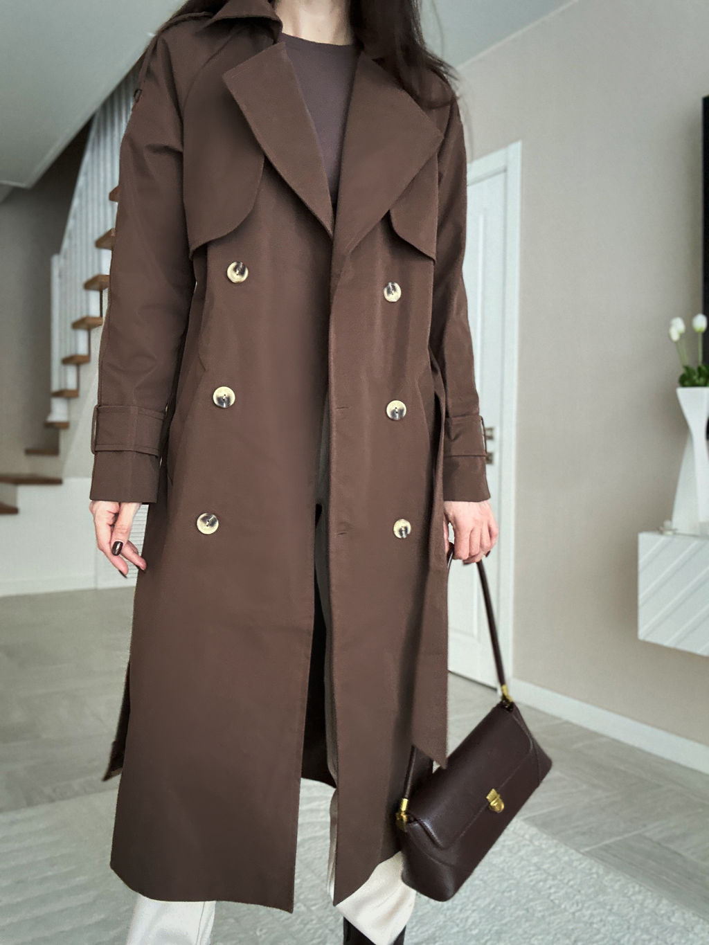 Тренч Джул (коричневый) - Nadi bordo фото 7