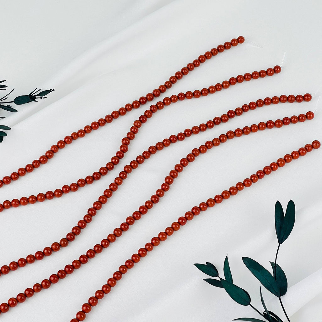 Бусины для украшений из красной Яшмы - Радуга самоцветов фото 5