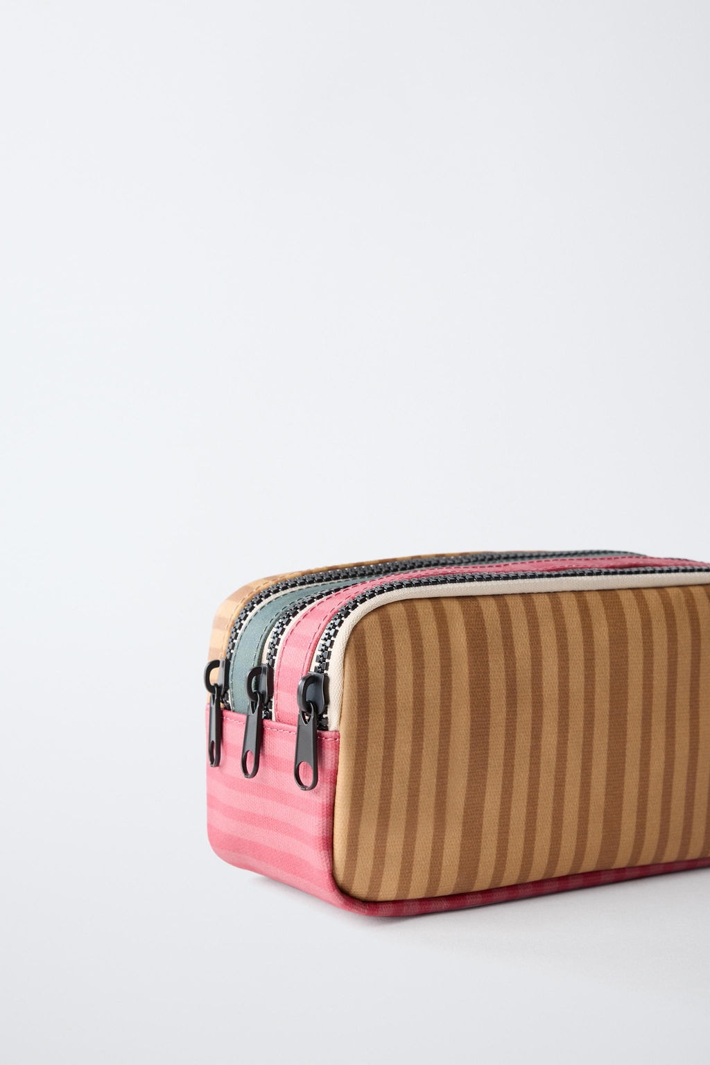 MULTICOLOURED STRIPE PENCIL CASE - Zara фото 2