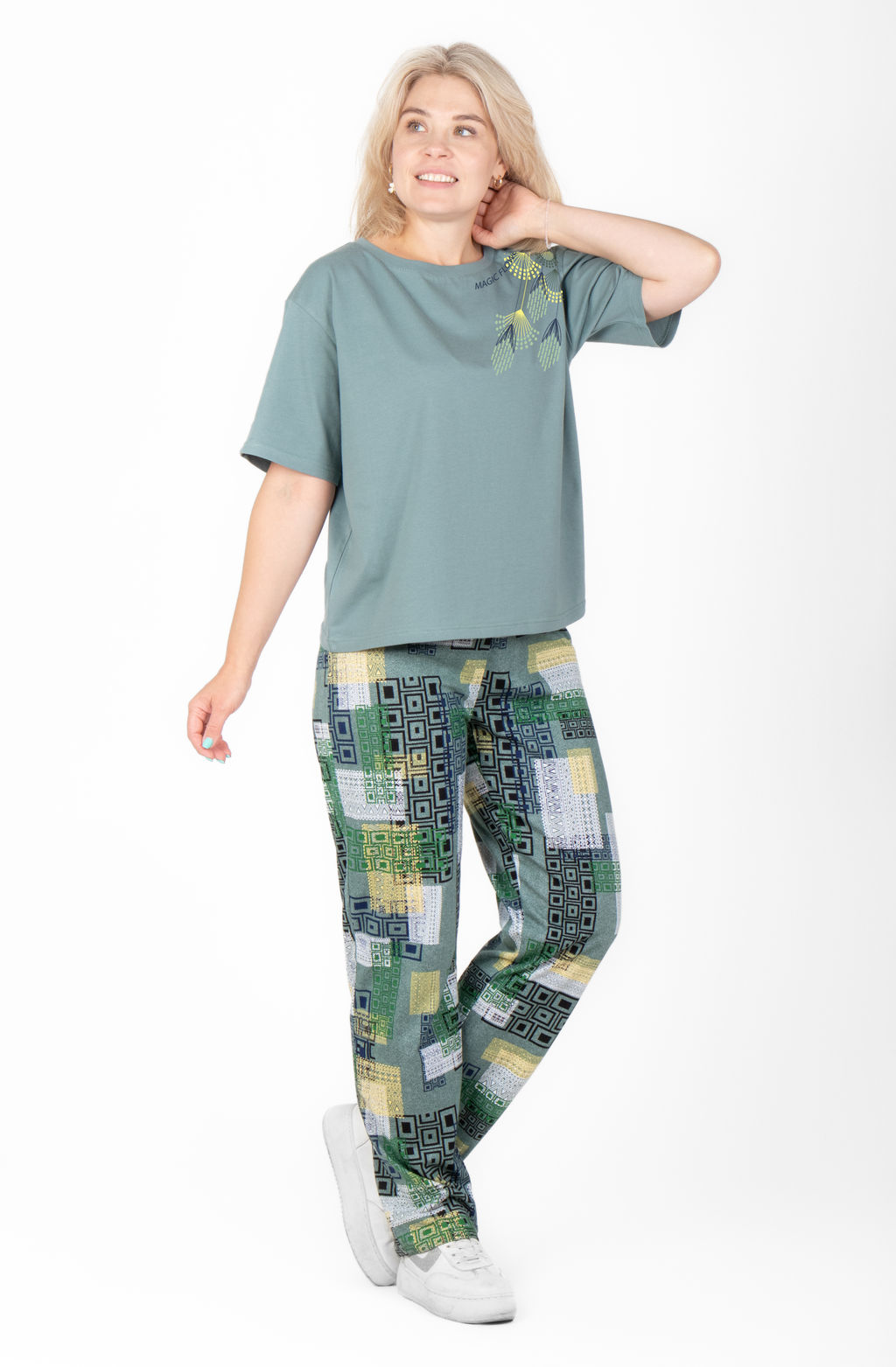 Костюм Рассвет К-290 (46-62) кулирка - Лотос фото 14