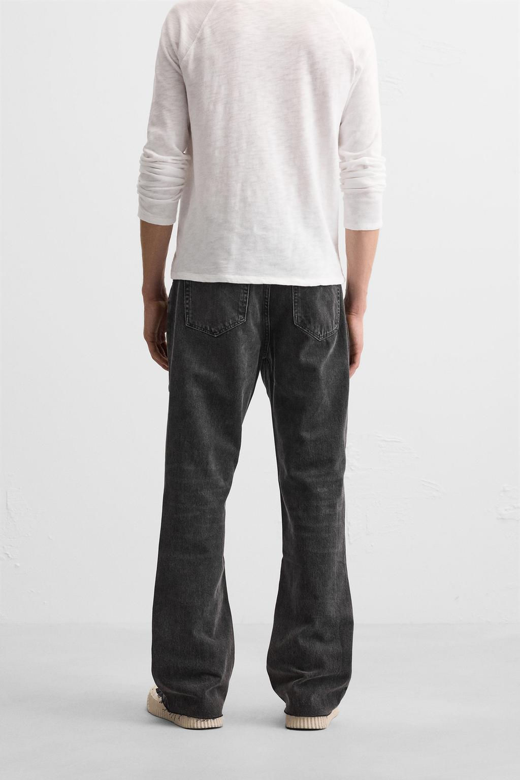 FLARED JEANS WITH PATCH - Zara фото 3