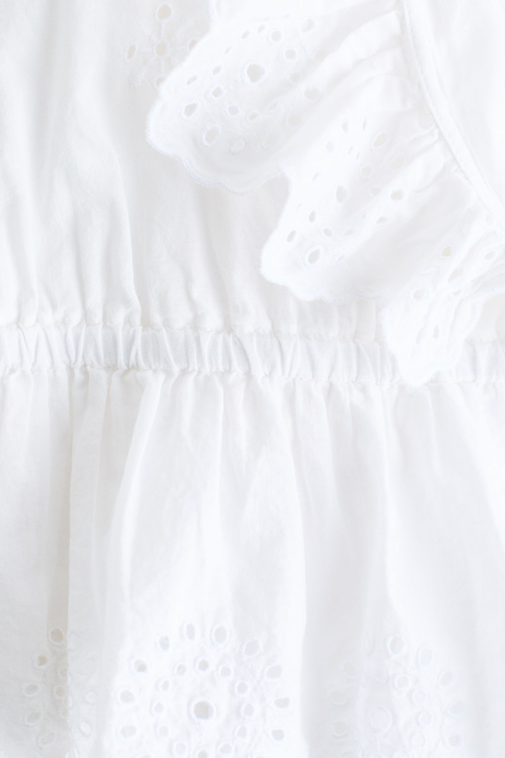 Blusa de algod?n con bordado ingl?s - H&m фото 4