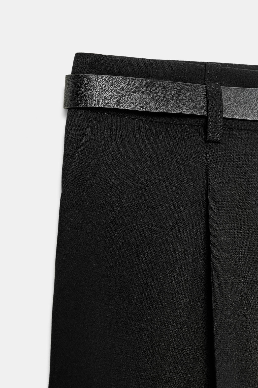 BERMUDA LARGA CINTUR?N / Negro - Zara фото 9