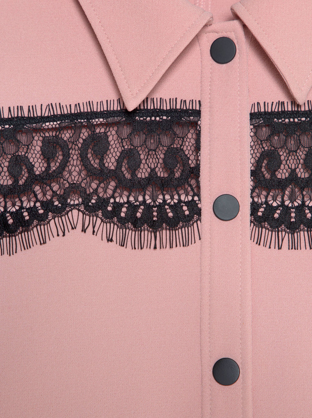 CONTE Платье-рубашка с фактурным кружевом LPL 1038 dusty rose-black - Conte elegant фото 5