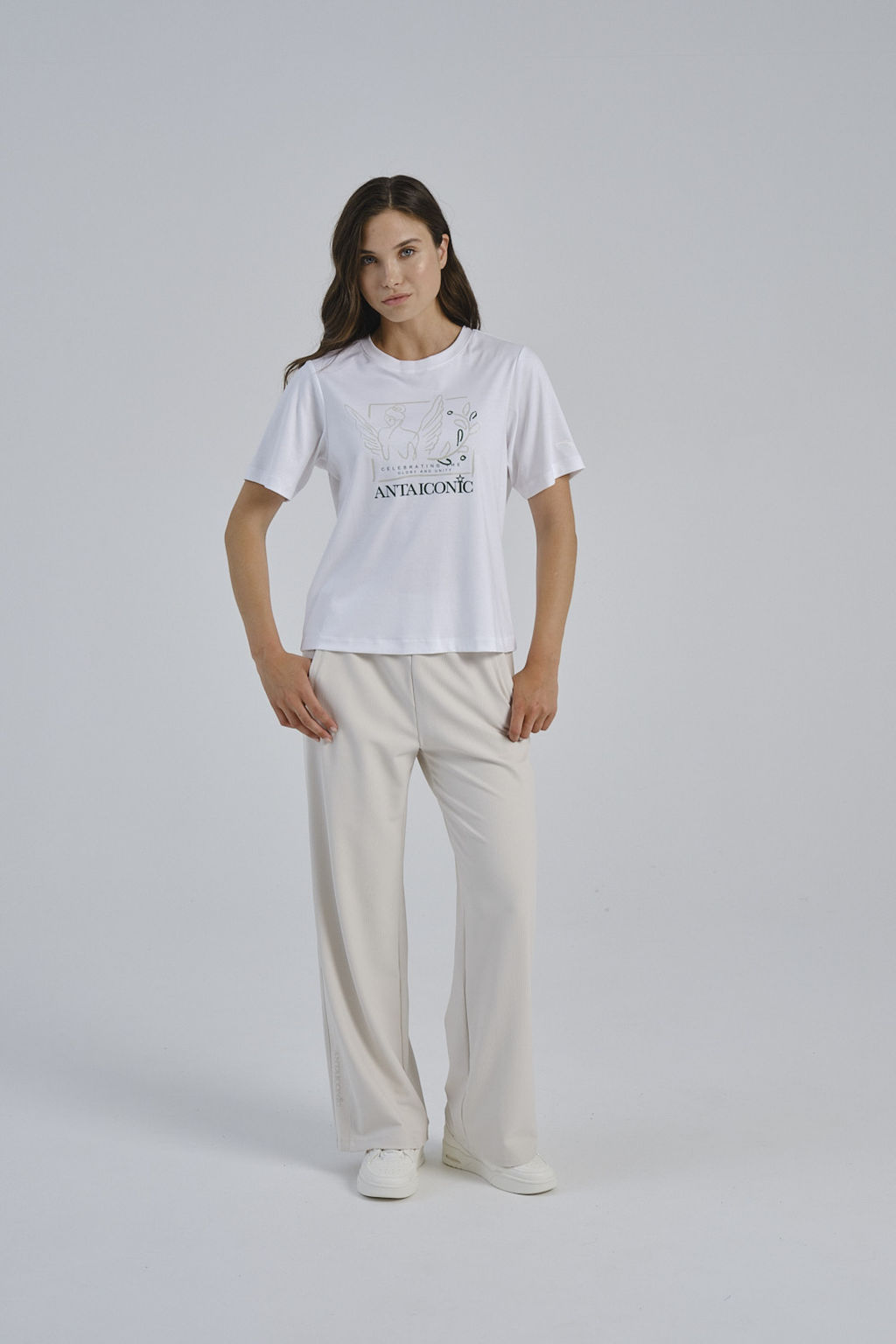 Футболка Белый ICONIC SS Tee - Anta фото 6