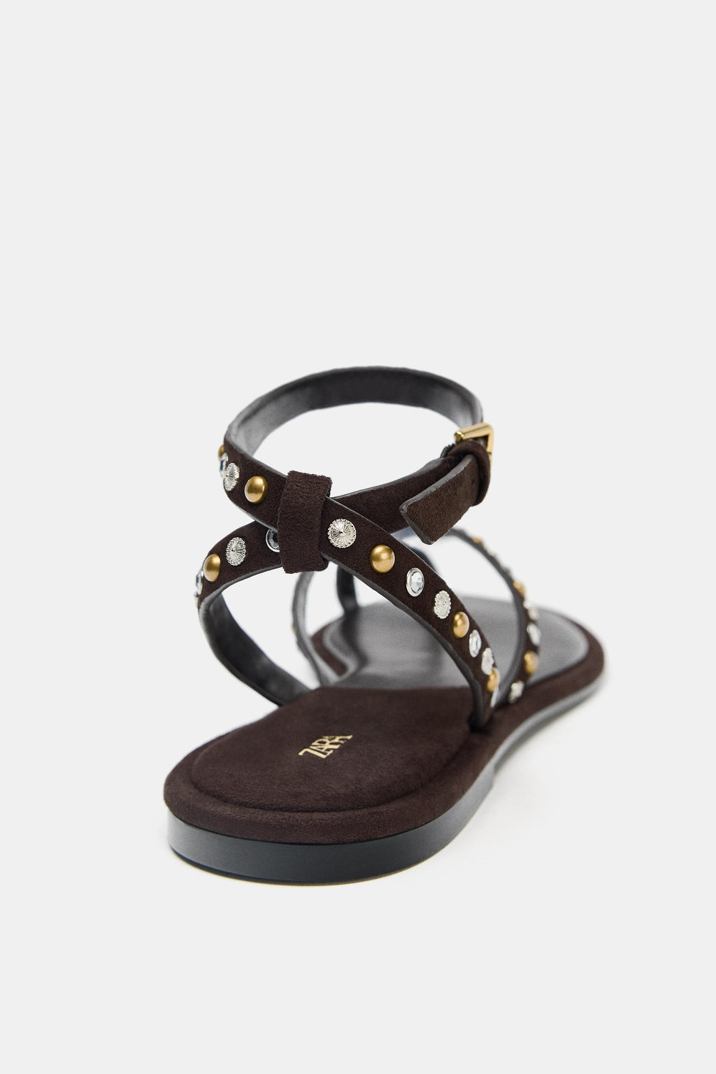 BEADED LEATHER SANDALS - Zara фото 14