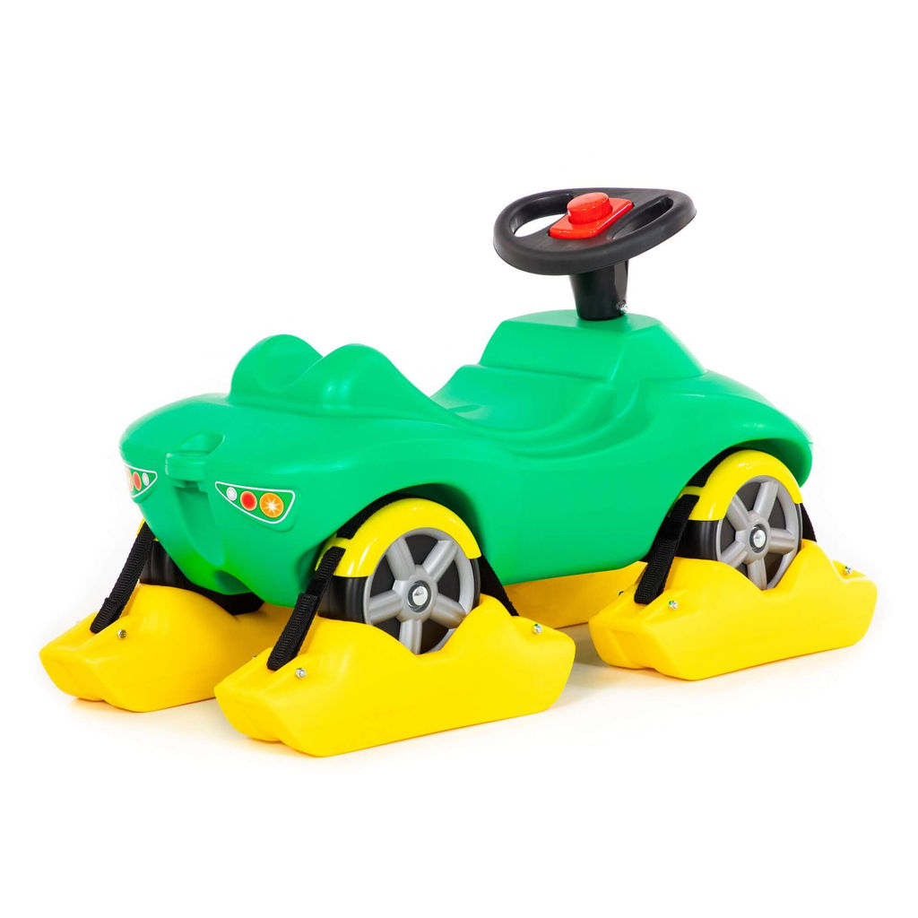 Снегоход каталка-автомобиль Полиция со звуковым сигналом - Полесье фото 4