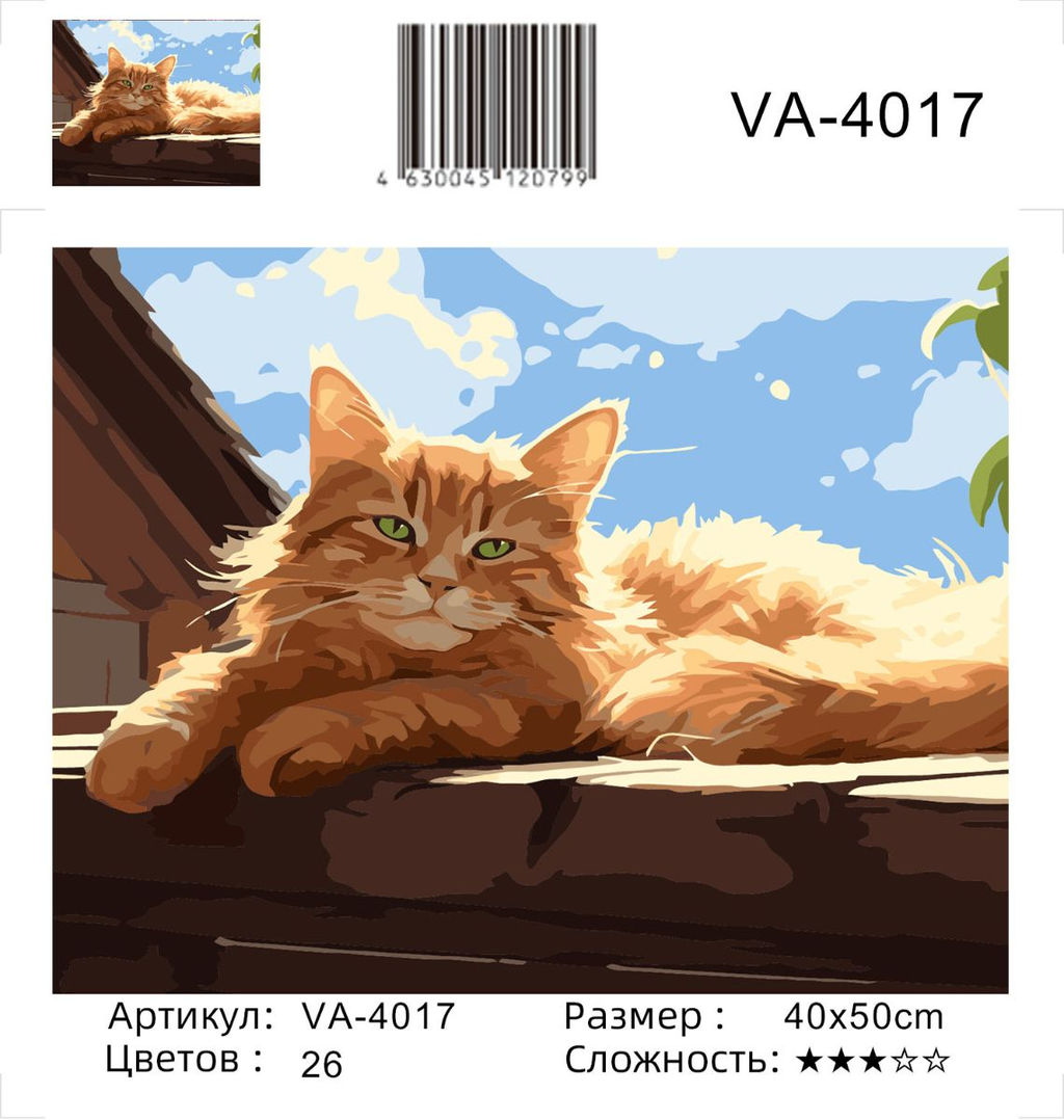 Картина по номерам на холсте и подрамнике 40х50 см