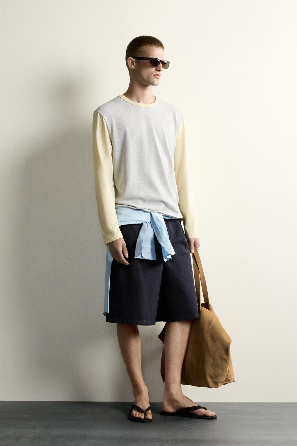 CAMISETA RELAXED FIT COLOR BLOCK / Multicolor - Zara фото 4