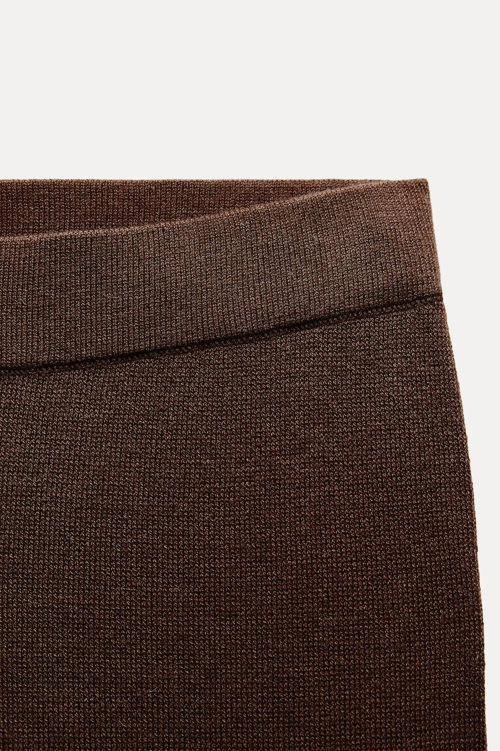 PLAIN KNIT CULOTTES - Zara фото 7