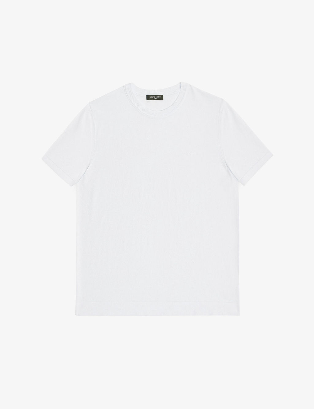 Ekru Slim Fit Bisiklet Yaka Triko Ti__rt