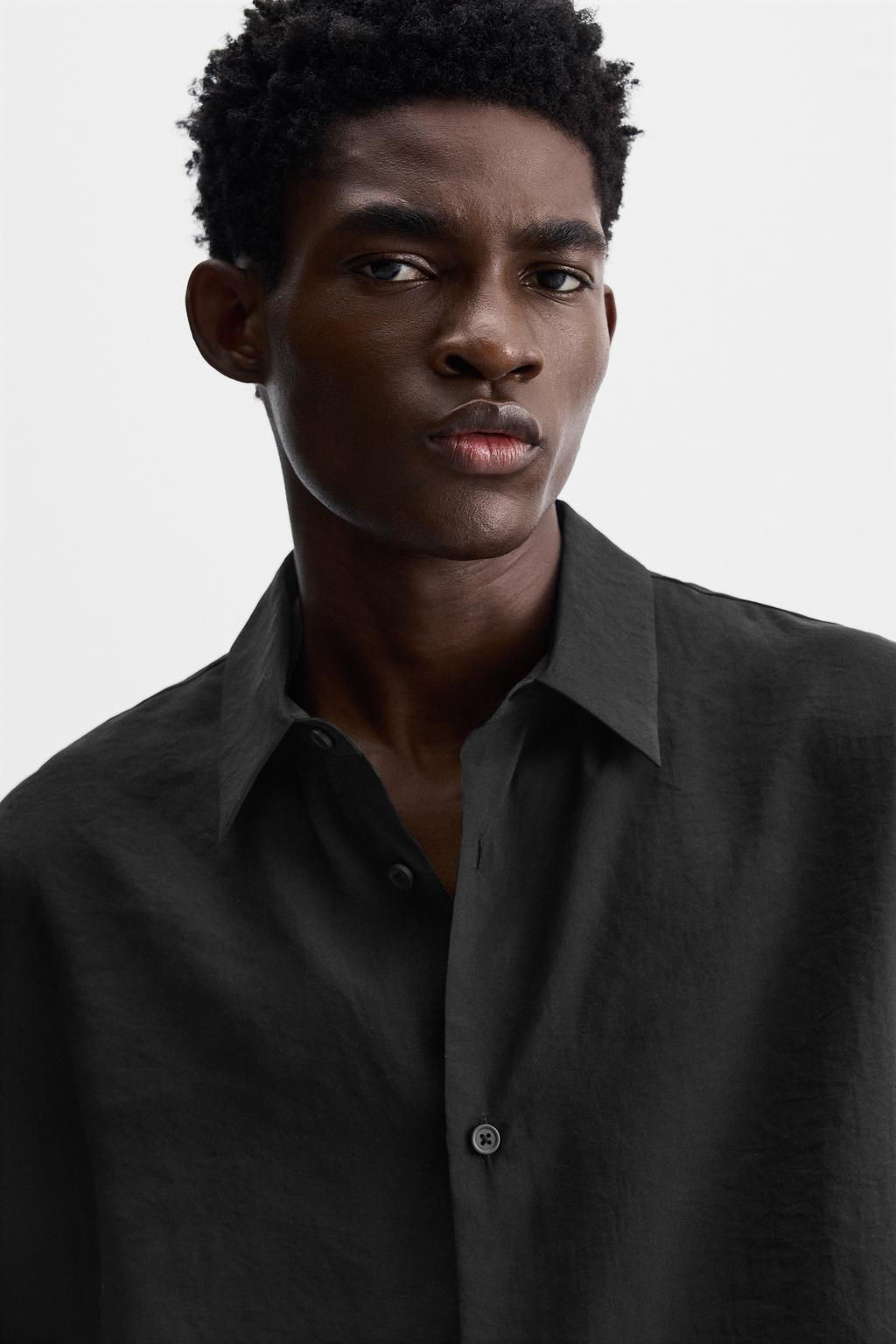 SHIRT WITH SIDE BUTTONS - Zara фото 7