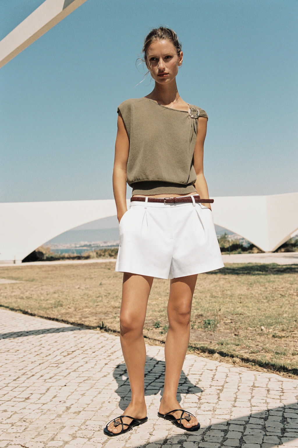 TOP PUNTO FORNITURA / Camel oscuro
