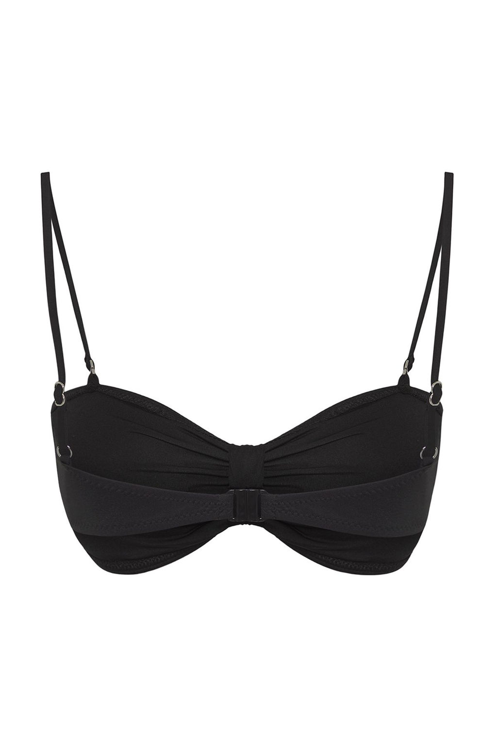 TRENDYOLMILLA Siyah Straplez Drapeli Bikini Ustu TBESS25BU00029 фото 10