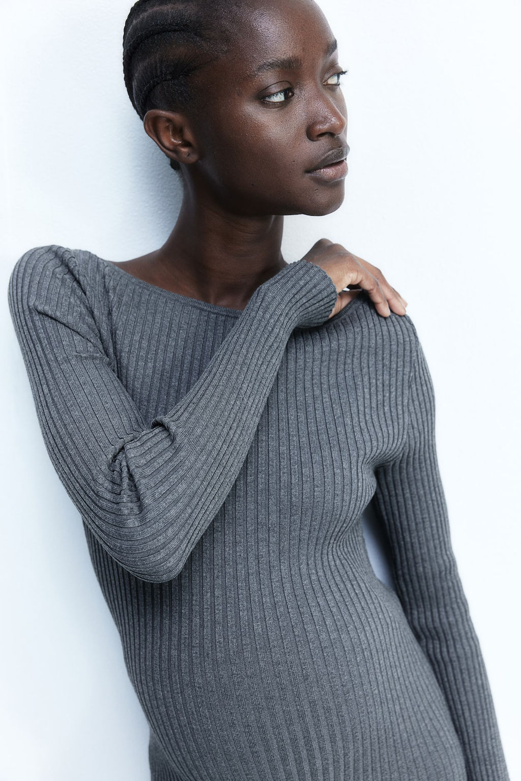 MAMA Vestido ajustado con escote barco - H&m фото 2