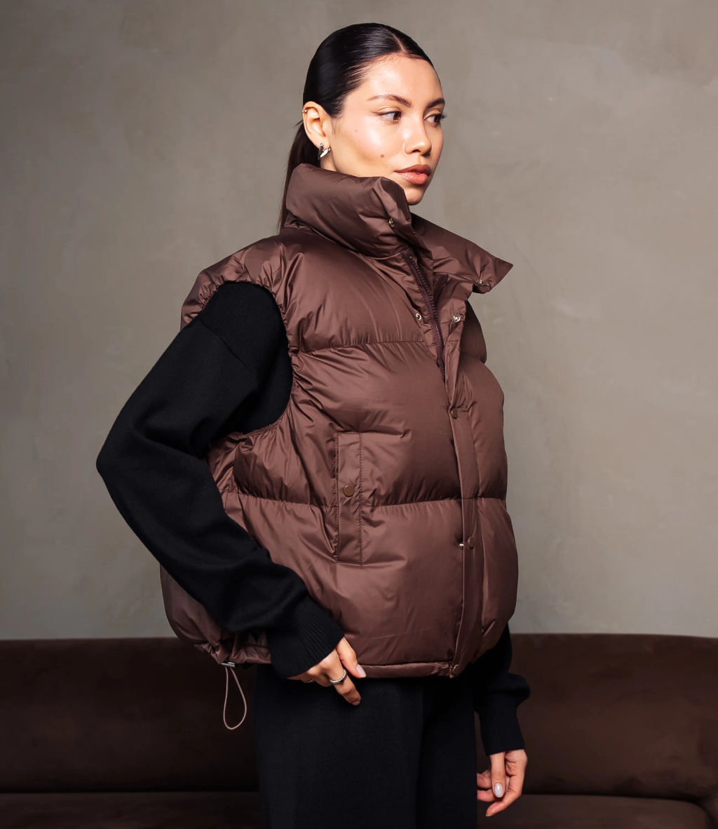 Жилет #КТ6997, шоколадный - Dommod фото 2