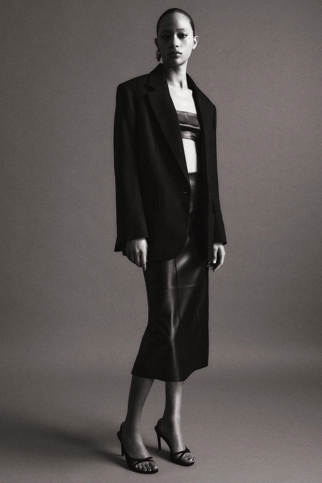 ZW COLLECTION LIMITED EDITION 100% LEATHER SKIRT - Zara фото 6