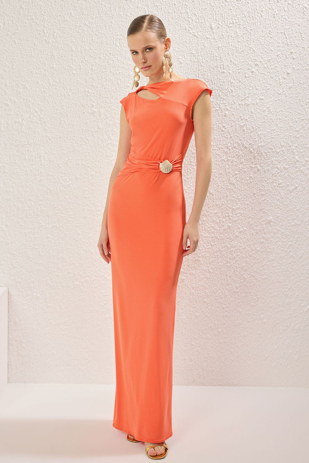TRENDYOLMILLA Siyah Aksesuar Detayl? Orme Uzun S?k Abiye & Mezuniyet Elbise TPRSS25AE00097  фото 3
