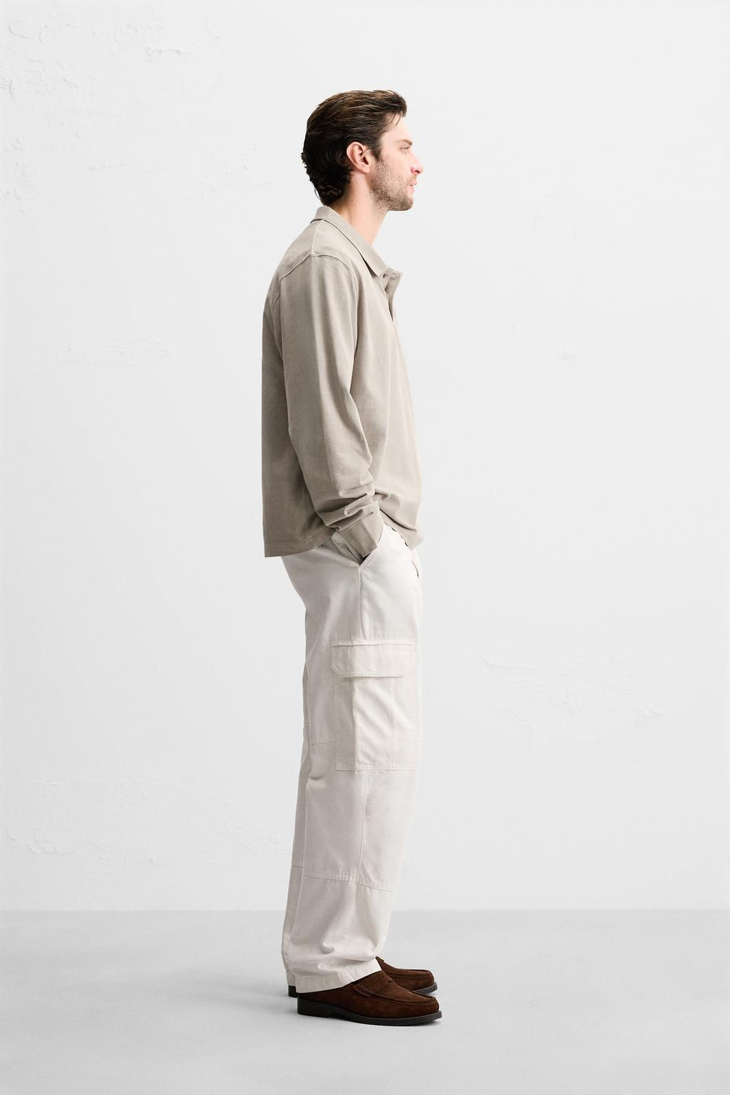 TEXTURED PIQUE POLO SHIRT - Zara фото 12