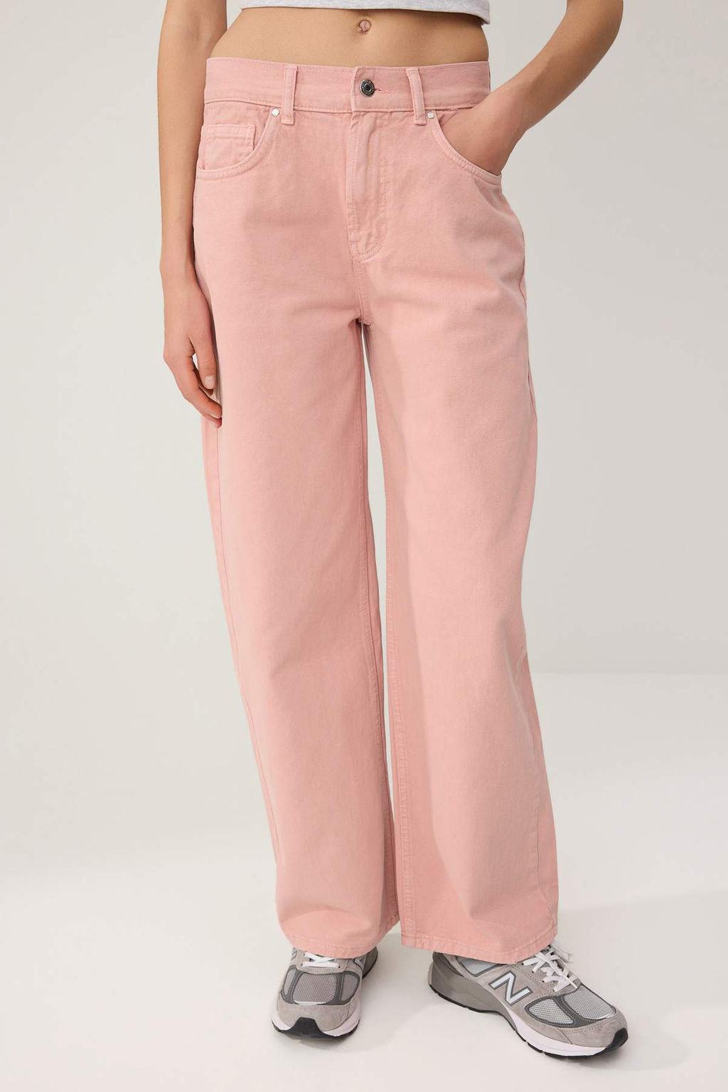 Pembe Yuksek Bel Barrel Jeans TWOSS26JE00246 - Trendyolmilla фото 3