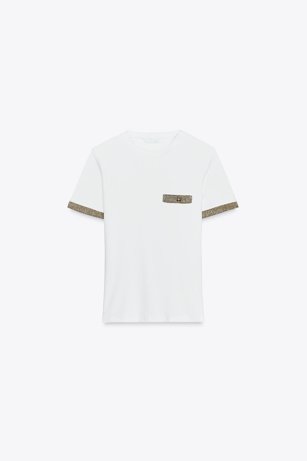 METALLIC THREAD T-SHIRT - Zara фото 18