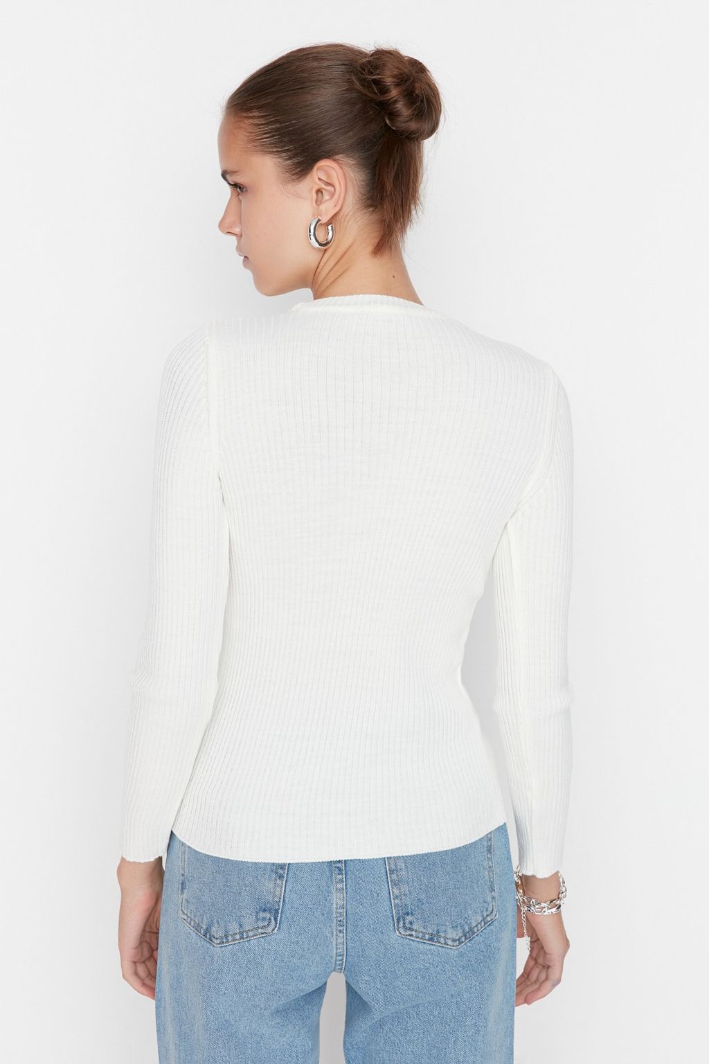 Siyah-Gri Ikili Paket Triko Kazak TWOAW22KZ1766 - Trendyolmilla фото 32