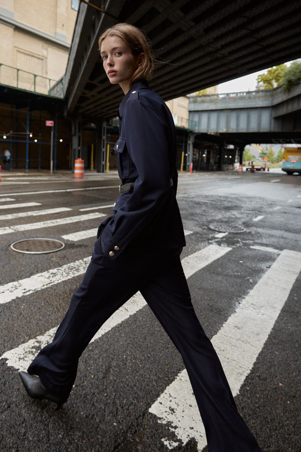 BELTED JACKET WITH PATCH POCKETS - Zara фото 4