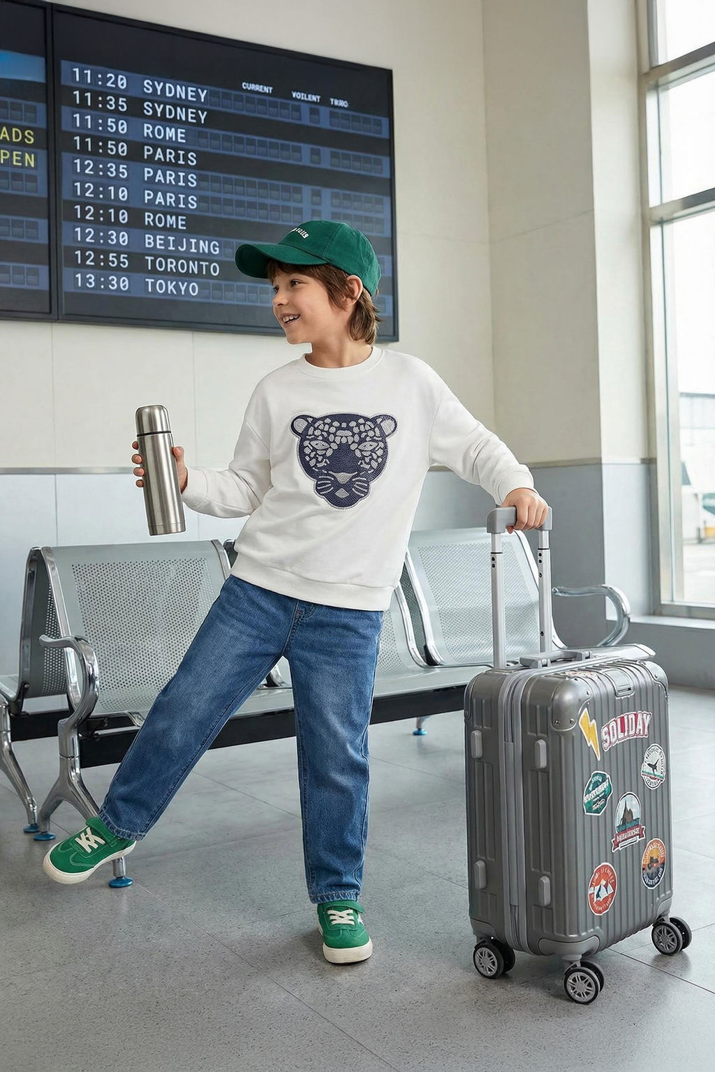 Somon K?z Cocuk Bask?l? Pamuklu Orme Sweatshirt TKDAW25SW00011 - Trendyolmilla фото 13