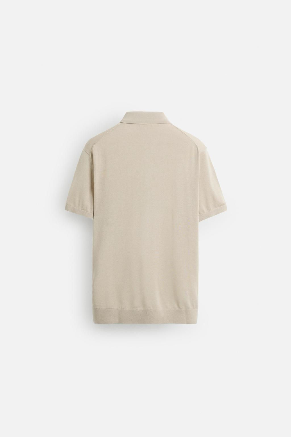 KNIT COTTON - SILK POLO SHIRT - Zara фото 8