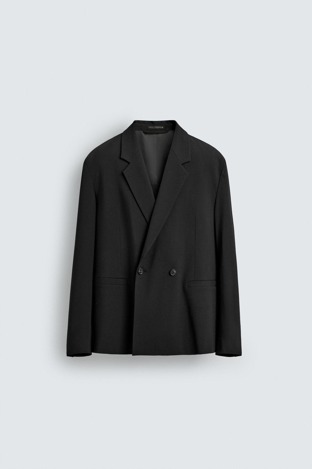 DOUBLE-BREASTED WOOL BLEND SUIT BLAZER - Zara фото 6